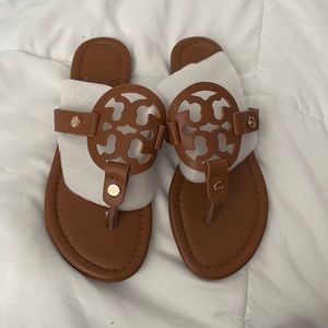 Brown Tory Burch Sandals Flip Flops